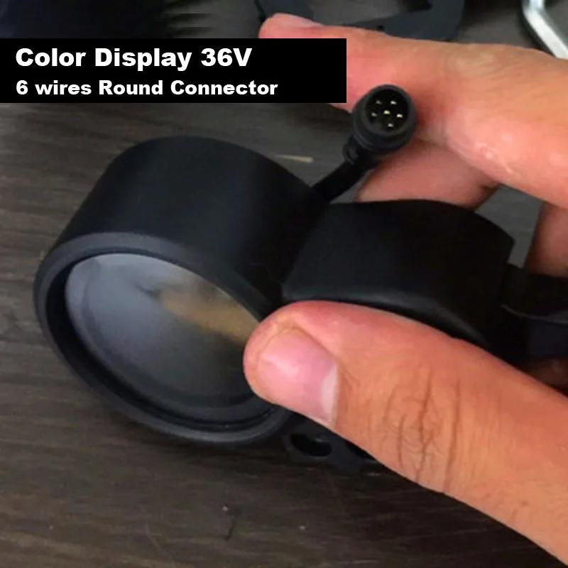 36V Color Round Электрический скутер дисплей акселератор Электрический скейтборд ускорение метр цветной экран инструмент для монитора для электрического скутера - Цвет: 36V Color Round