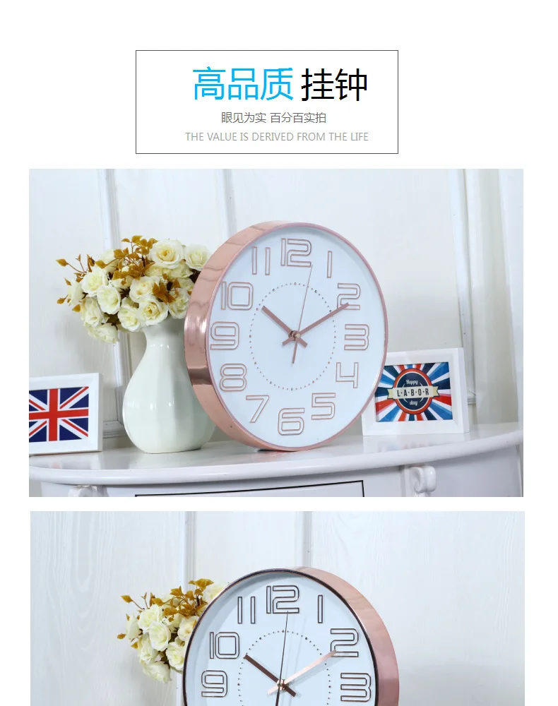 12 дюймовые настенные часы немой цифровой настенные часы гостиная Saat Reloj большие настенные часы для гостиной 50CL018