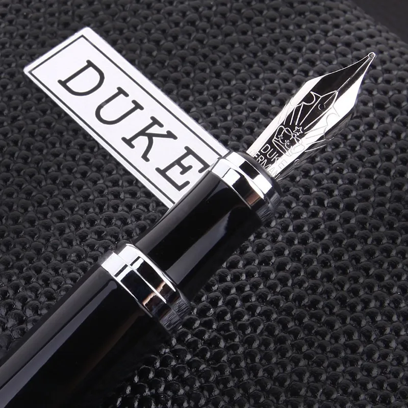Роскошные подарочные ручки набор Duke d2 гладкая черная металлическая авторучка 0,5 мм перо из иридия чернильные ручки для письма школьные принадлежности
