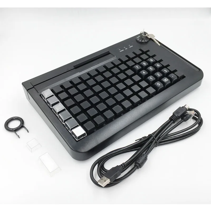 KB78 POS USB программируемая клавиатура с MSR опционально 50/60/76/78 клавиш| |