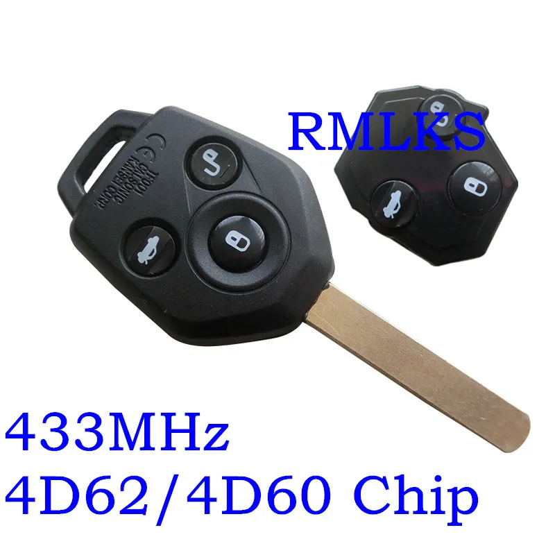 Новый необработанный БЕСКЛЮЧЕВОЙ дистанционный ключ с 3 кнопками 433 МГц 4D62/4D60 чип