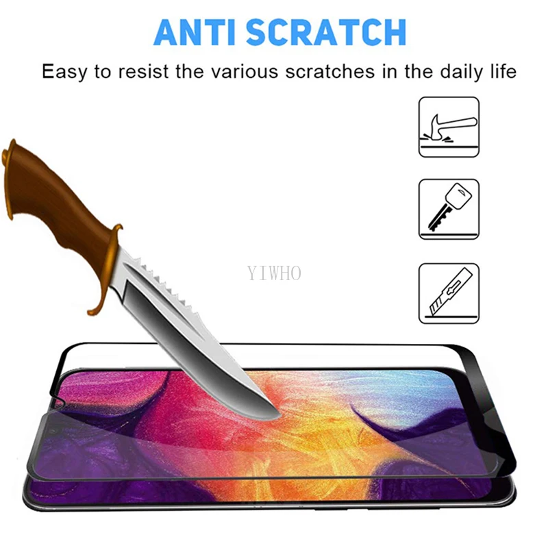 2в1 Защитное стекло для samsung A50 объектив камеры стекло A 50 объектив камеры для Galaxy a50 Бронированная пленка Щит Cam лист