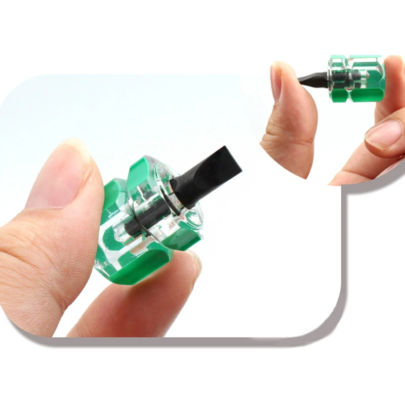 4 шт./лот мини-отвертка отвертка с прорезями ультракороткий шуруповерт ручной