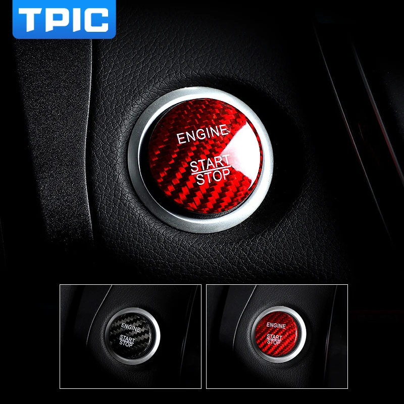 Наклейки TPIC для кнопки включения и остановки двигателя автомобиля из