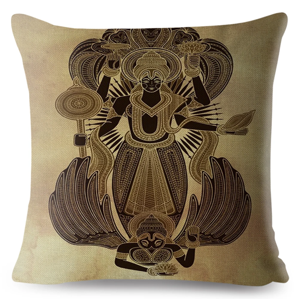 Винтажный чехол для подушки из Индии и буддизма декоративный дивана домашний