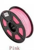 Pink ABS 1 цена, 17 цветов, ручка для 3D печати, ABS/PLA 1,75 мм, пластиковый резиновый материал для печати, нить для 3d принтера - Цвет: Pink ABS