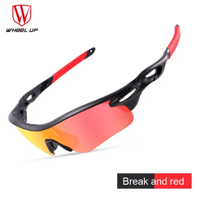 Black red Колеса до HD солнцезащитные очки поляризованные Велоспорт покрытие спортивные солнцезащитные очки Открытый UV400 велосипед солнцезащитные очки для вождения велосипеда очки - Цвет: Black red