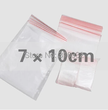 

PE 7*10 см Прозрачные ziplock полиэтиленовые пакеты/PE PP застежка-молния запечатывания мешок еды/ювелирные изделия Подарочный пакет