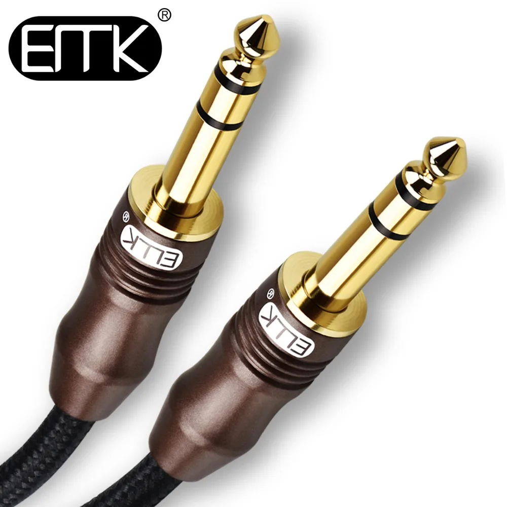 EMK 6 35 мм 1/4 ''TRS аудио кабель 3 AUX 5 папа Hifi динамик 1 м 2 8 10 гитарный усилитель