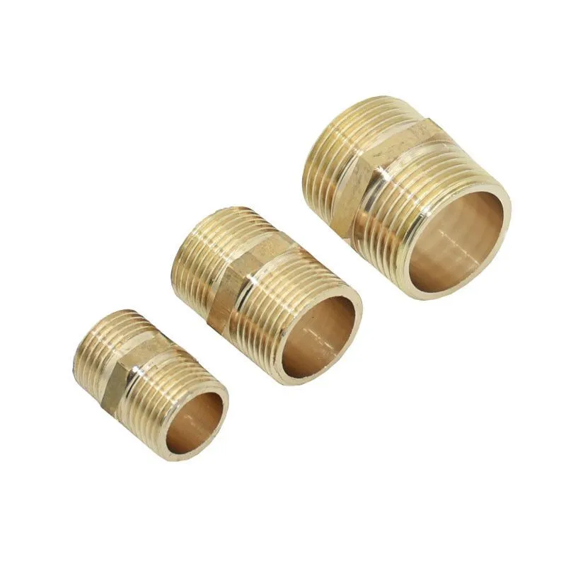 Латунная Труба Шестигранная ниппель фитинг быстрый адаптер 1/8 &quot1/4&quot 3/8 &quot1/2&quot