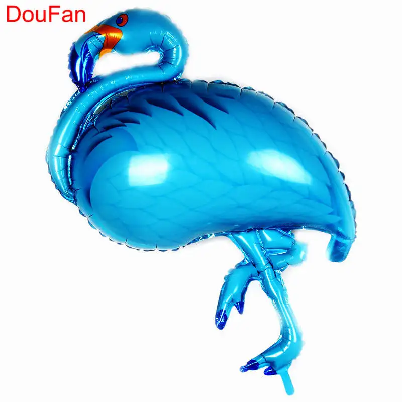 DouFan 1 шт. красочные фламинго алюминия Фольга воздушный шар вечерние украшения