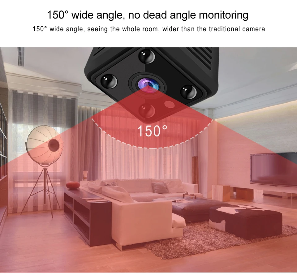 LOOSAFE мини IP камера Smart 720P HD ночное видение маленькая видеокамера микро Onvif P2P телефон дистанционного видеонаблюдения PTZ камера