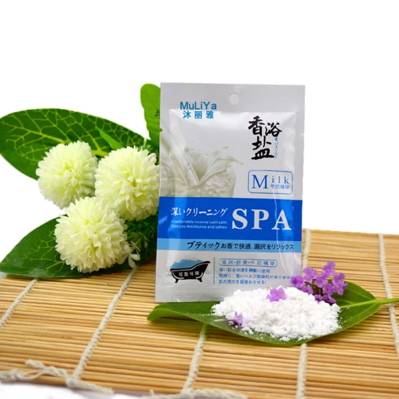 Мешок для ванны с ароматом горячего молока соль пудра ног гладкая кожа ног| |
