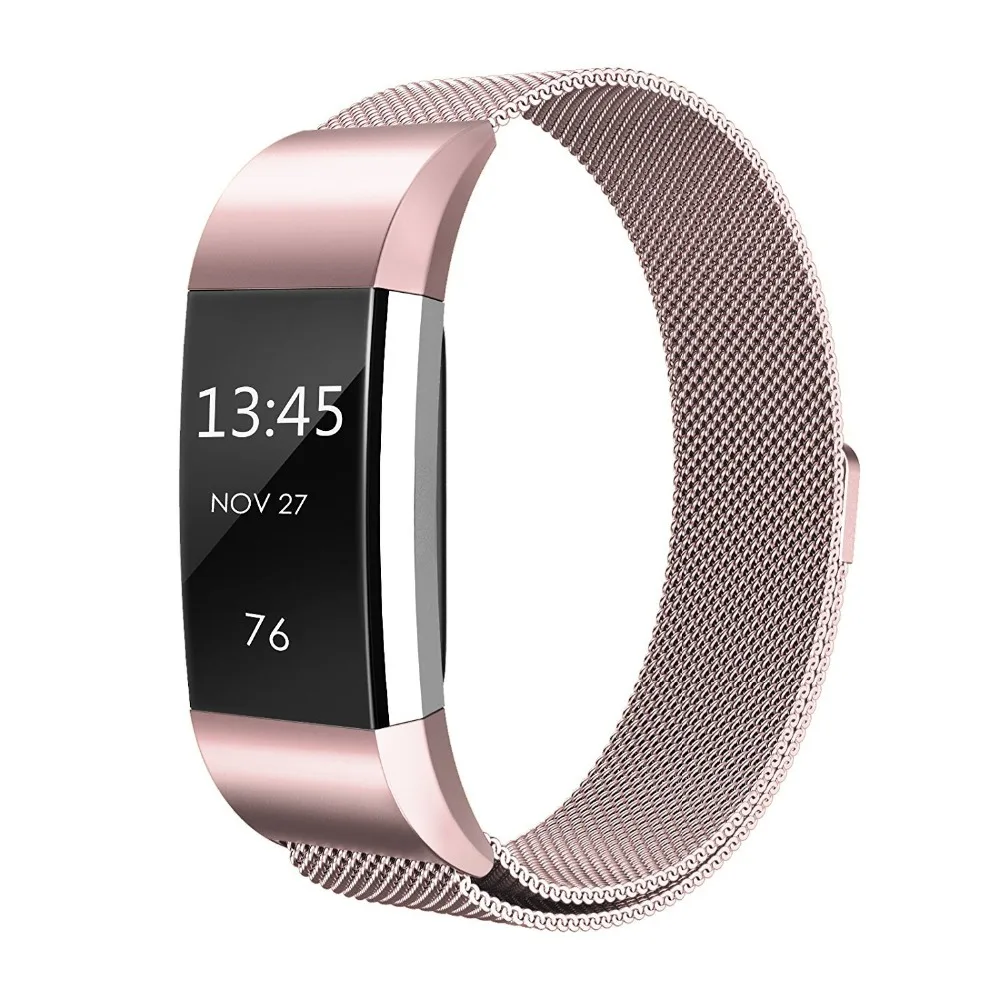 2019 сменный ремешок для Fit-bit Charge 2 Band Магнитный Миланский Браслет из нержавеющей