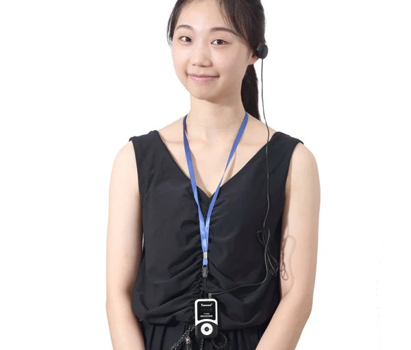 Small set ear hang microphone wireless portable one way speaker tour guide system YT100 | Электроника