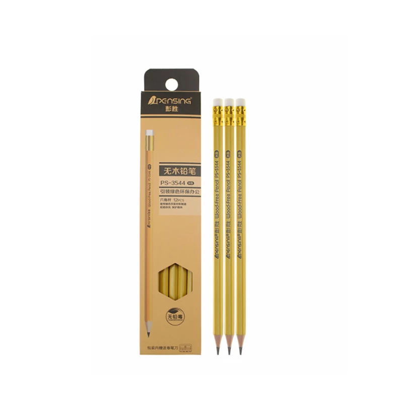 12pcs HB pencil standaard pencils lot crayons matite potloden escolar papelaria plastic criativa for kids school office material |