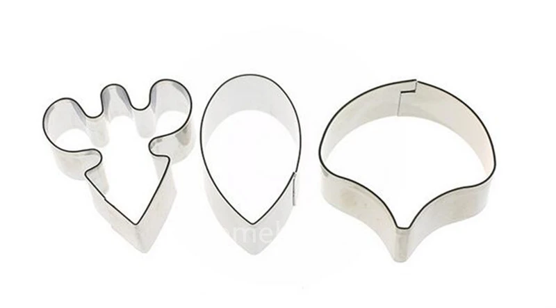 3 шт./компл. набор для вырезания торта из нержавеющей стали с бабочкой и орхидеей