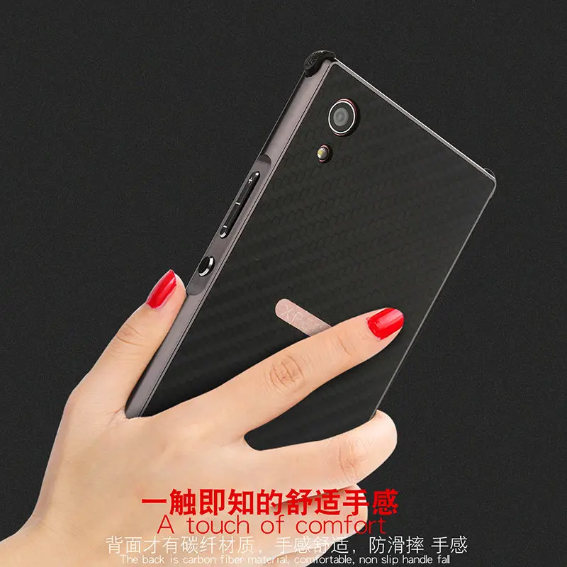 Противоударный чехол для sony XA1 Plus XA1Plus, алюминиевая металлическая рамка с Карбоновым волокном, Жесткий Чехол для sony Xperia XA1 Plus, чехол