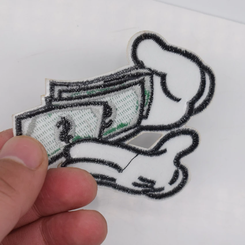 Нашивка с подсчетом денег крутая наклейка на одежду сумку куртку аксессуар