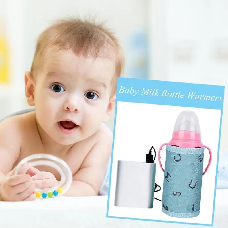 USB теплее молока воды портативный младенческой кормления путешествия коляска изолированная сумка детская бутылочка для кормления подогреватель