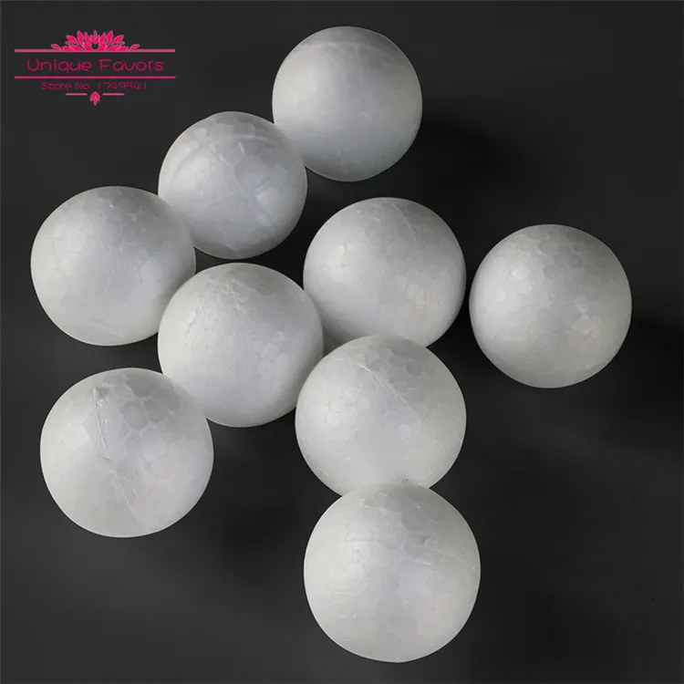 100 шт. большие 50 мм твердые пенные шарики белые из пенопласта для моделирования