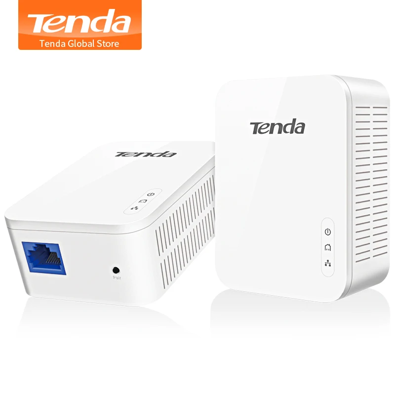 Tenda PH3 комплект AV1000 гигабитный адаптер Powerline Ethernet 1000 Мбит/с PLC беспроводной WiFi