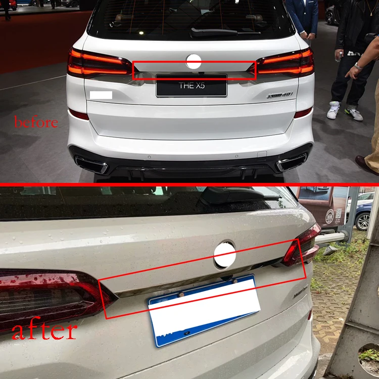 Крышка ручки багажника из нержавеющей стали для BMW X5 G05 2019 2020|Хромирование| |