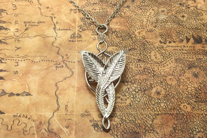 Ожерелье с подвеской "Властелин лотра" Arwen Evenstar Хоббита, модное женское ожерелье принцессы, подарок веера, высокое качество