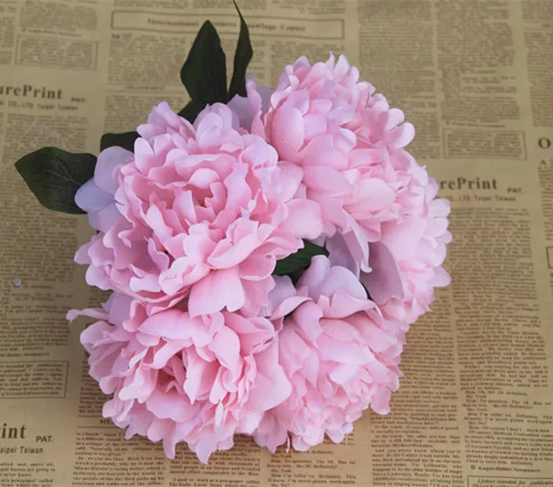 Букет невесты с пионами 10 шт. свадебный букет Цветочная ваза домашняя мебель для