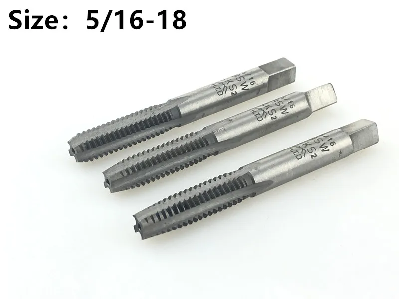 

Jrealmer 5/16-18 standard inch Hand tap skh9 HSS 3pcs=1lot