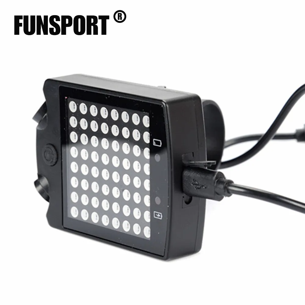 FUNSPORT 64 LED USB Rechargeable Bike Taillight Bicycle Rear Light Wireless Remote Controll Turn Signal 3 Modes | Спорт и