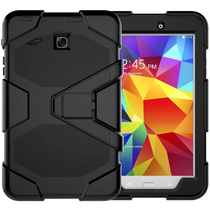 Броня чехол для samsung Galaxy Tab E 8 0 T375 T377 Крышка силиконовая подставка тяжелых условий