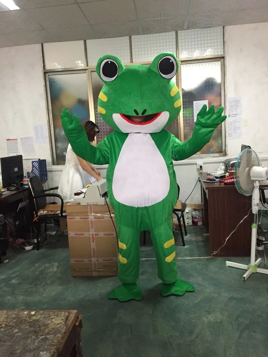 

Frog mascot costume Frog mascotter cartoon fancy dress costume Halloween Fancy Dress Christmas Cosplay for Party