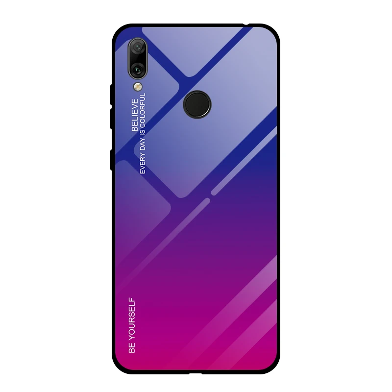 Чехол из закаленного стекла для huawei Y7 Prime Y6 Pro Y9 P Smart чехол для huawei P30 Pro P20 Lite Y7 Y6 Y5 чехол - Цвет: Pattern 4