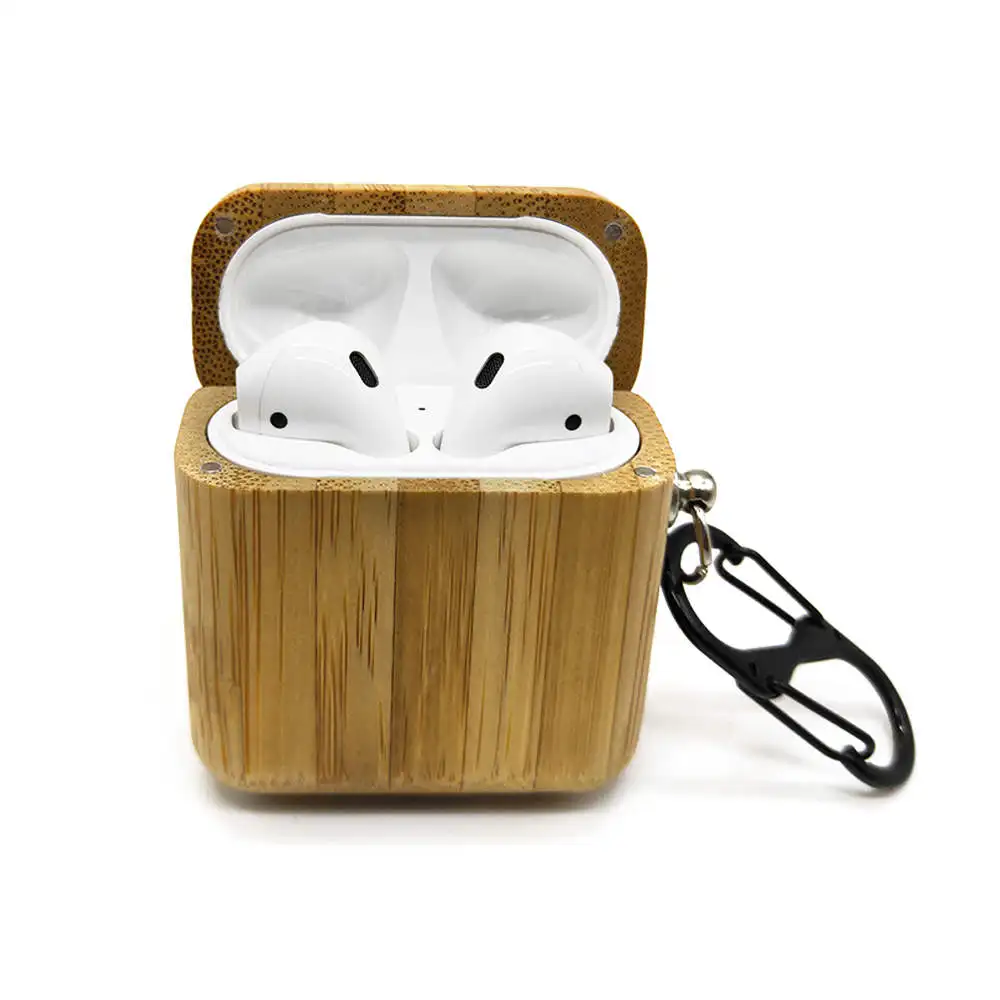 shuwen Настоящие деревянные чехлы Чехол для Airpods TWS Bluetooth i10 i12 чехол деревянный ящик пыленепроницаемый натуральный чехол ручной работы для Apple Airpods - Цвет: shuwen