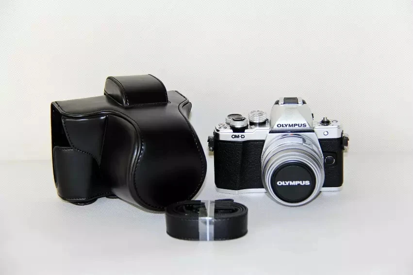 Чехол для камеры из искусственной кожи для Olympus OM-D E-M10 Mark III EM10III EM10 III 14-42 мм чехол для объектива камеры с ремешком