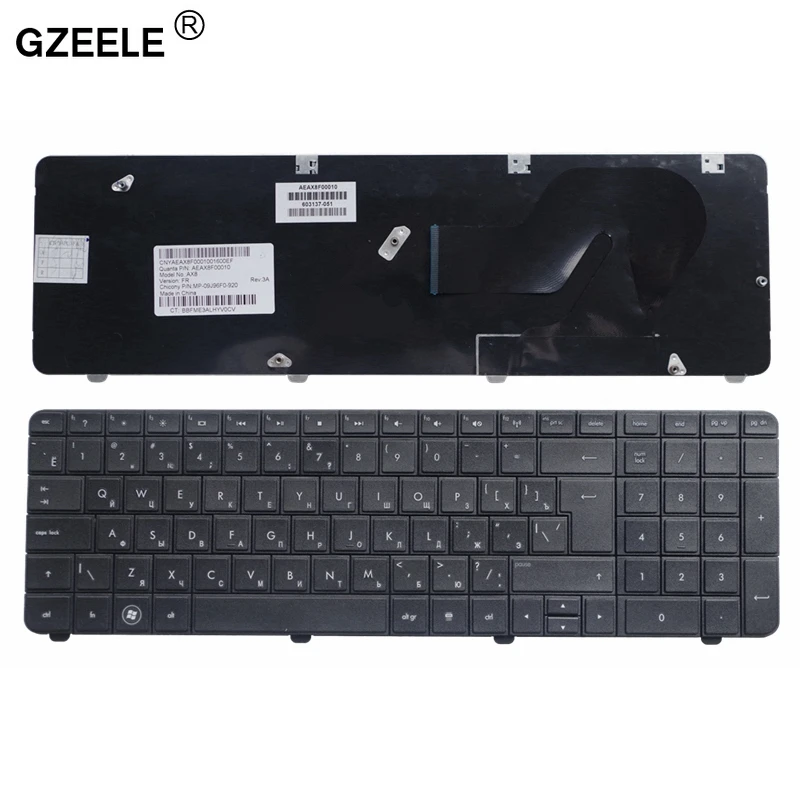 QH GZEELE Русская клавиатура для ноутбука hp CQ72 G72 RU раскладка черная Замена