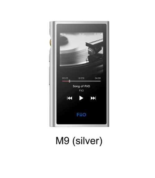Серебристый Горячий FiiO M9 HIFI AK4490EN* 2 Сбалансированный wifi USB DAC DSD портативный аудио mp3-плеер высокого разрешения Bluetooth LDAC APTX FLAC - Цвет: Серебристый
