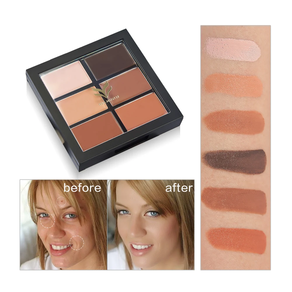Concealer Makeup 6 Colors Cream Base Palettes Matte Contouring Foundation Face Facial Cosmetic Set Contour | Красота и здоровье