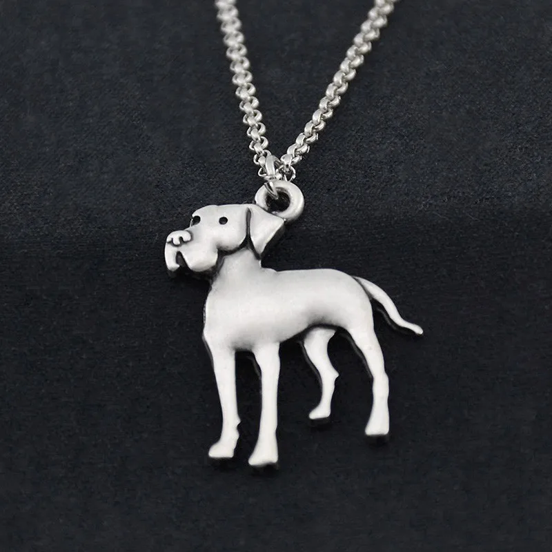 Right Necklace Винтажное большое ожерелье из нержавеющей стали с подвеской из нержавеющей стали, длинное ожерелье, Boho Dog, ожерелье для женщин и мужчин, ювелирные изделия, лучший подарок другу - Окраска металла: Right Necklace