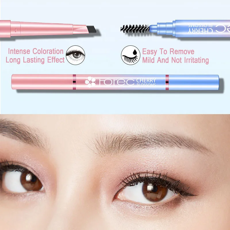 Натуральный трехцветный Профессиональный автоматический карандаш для бровей с