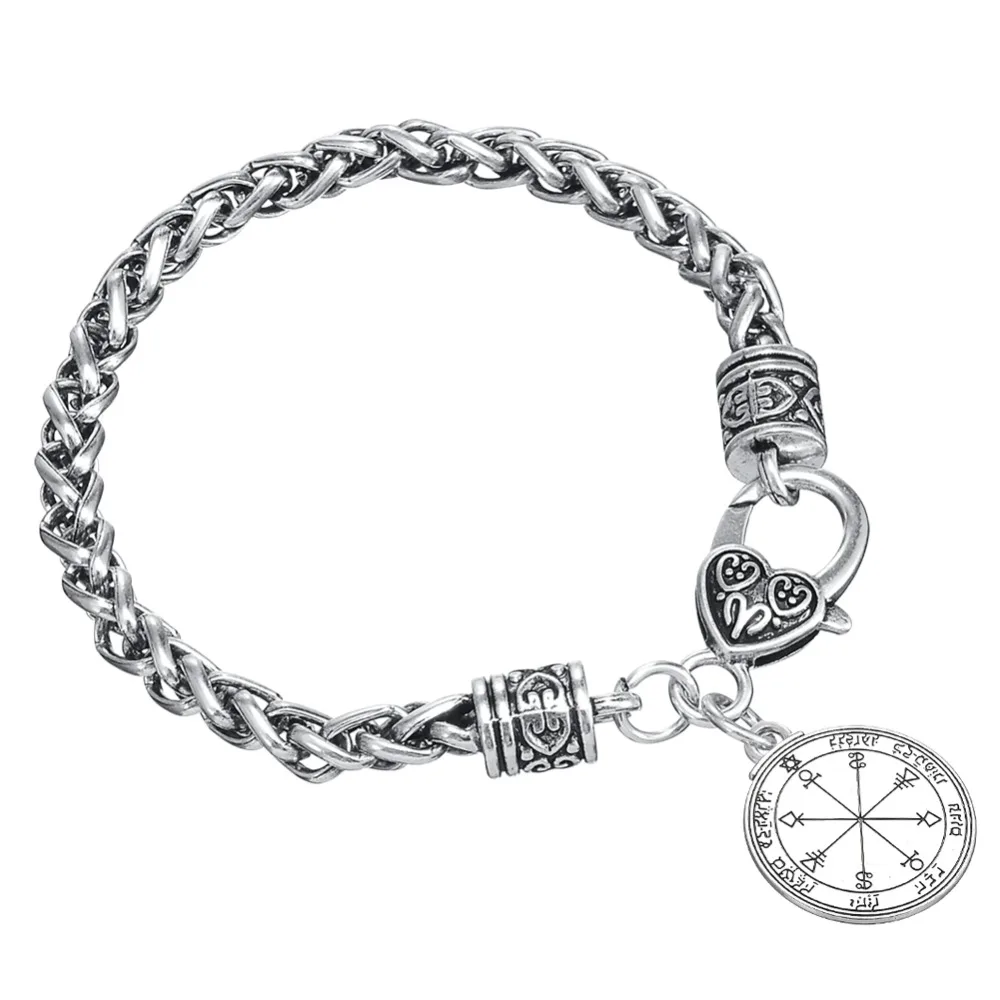 Skyrim Pentacle Of The Moon Talisman Key of Solomon толстый браслет-цепочка из пшеницы с