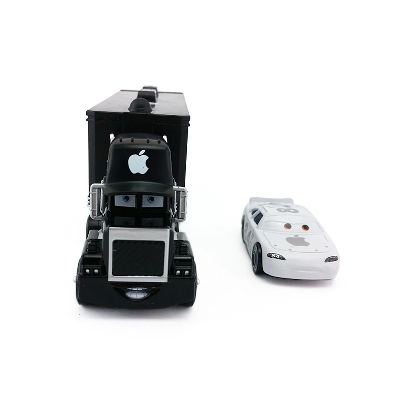 Disney Pixar Cars Black Mack Racer's Truck &amp No.84 Icar Metal Diecast Toy Car 1:55 Loose Brand New Бесплатная доставка |