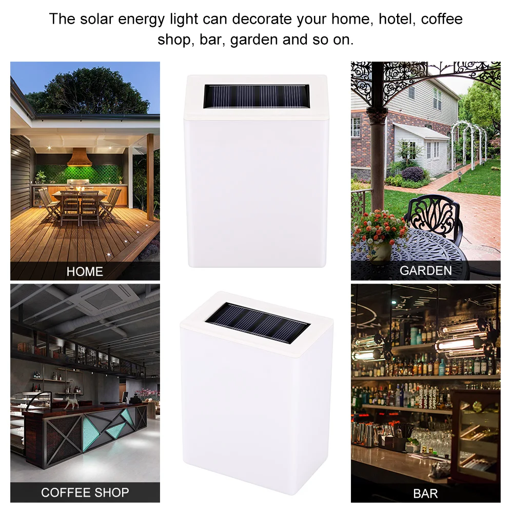 Настенный уличный светильник на солнечной батарее водонепроницаемый