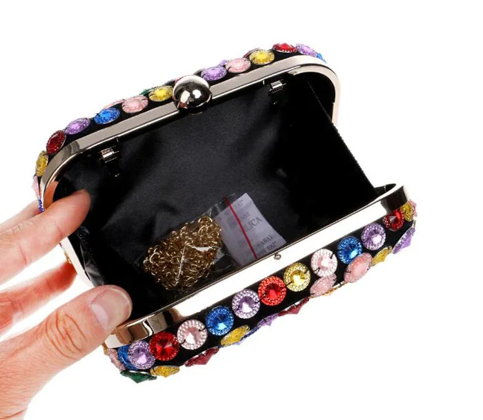 Для женщин вечерняя сумочка BS010 Ежедневные клатчи хрустальные бриллианты