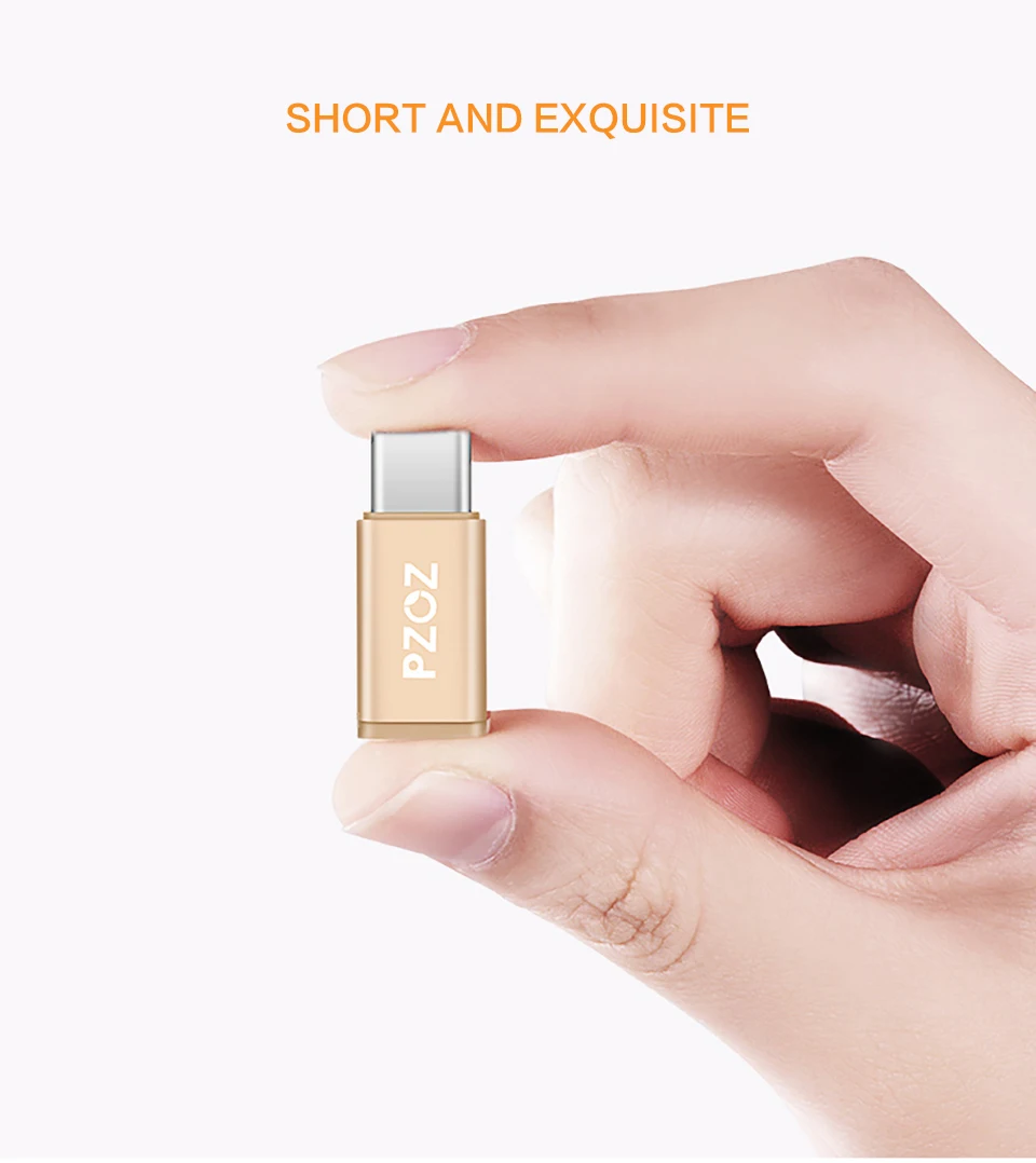 PZOZ Usb 3,1 type C штекер для Micro USB Женский Синхронизация зарядки type-c адаптер USB C для Micro адаптер для samsung huawei mate 10