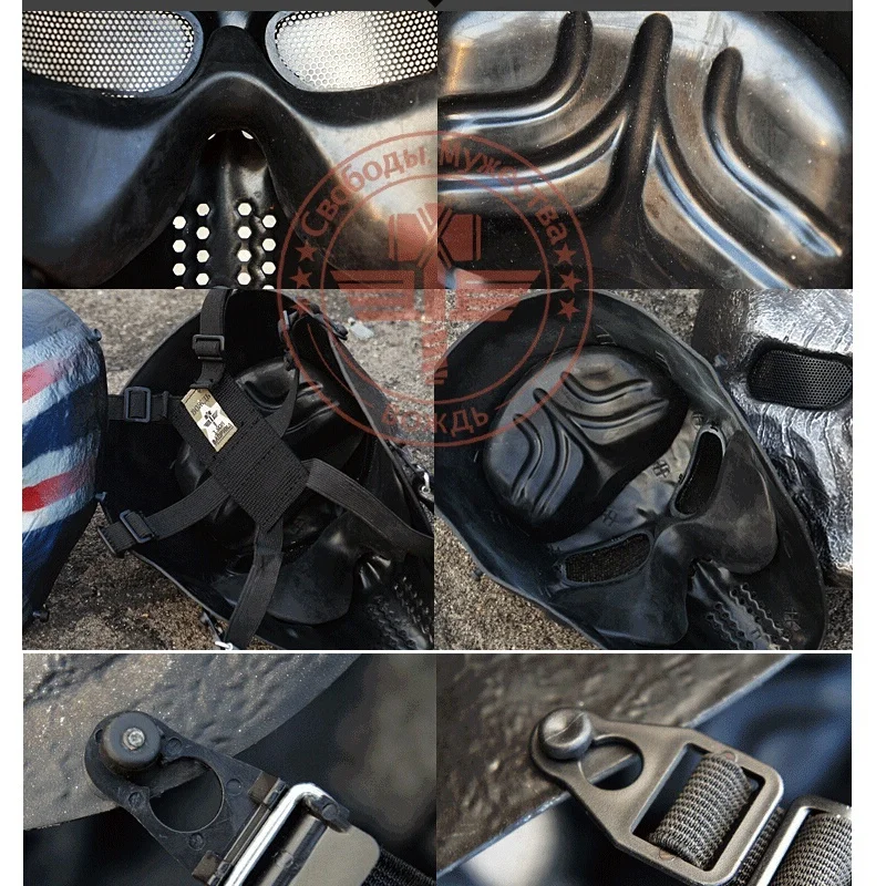 Тактический Airsoftsports Маска Пейнтбол уход за кожей лица защитные очки Хэллоуин