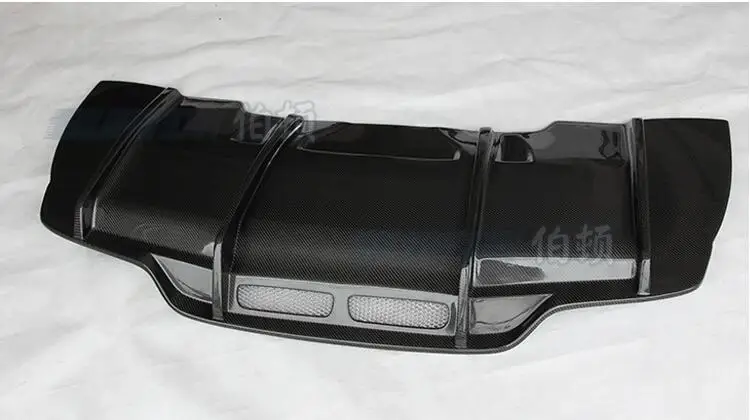 Углеродное волокно задний бампер спойлер Диффузор Крышка для Benz C Class W205 C63 купе 2/4