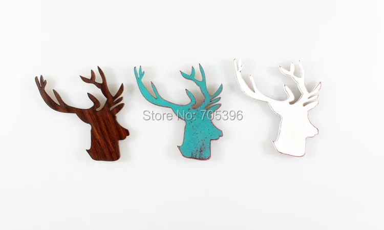 

Retro Wooden Fridge Magnets;Deer;Reindeers;Moose head Shape;Comeback Style Home Garden Decorations Gift;3 Colors Available