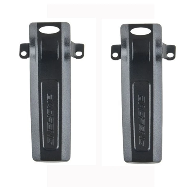 2pcs uv 82 clips 10 шт. Зажим для ремня зажимы для Baofeng Uv-82 cb двухсторонняя рация аксессуары для рации Uv 82 8w задние металлические зажимы - Цвет: 2pcs uv 82 clips